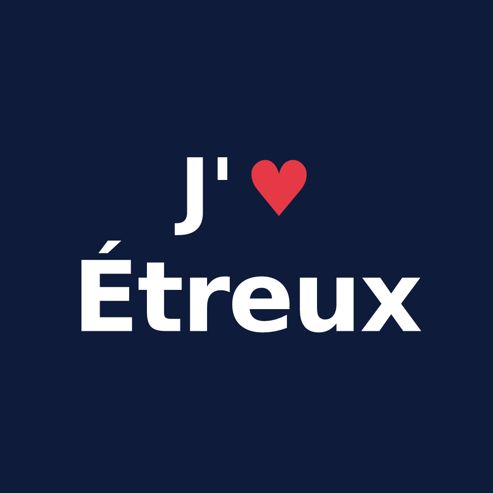 T-shirt personnalisé Étreux — design J'aime Étreux