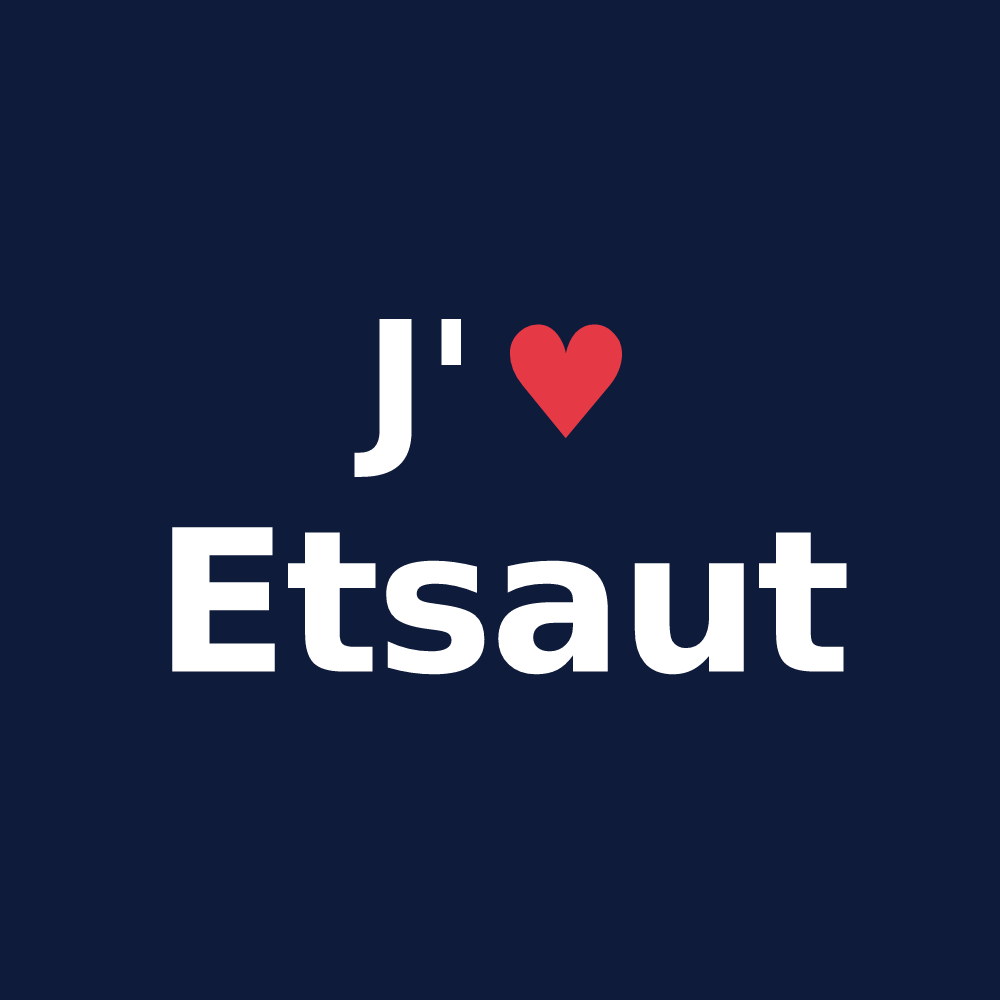 T-shirt personnalisé Etsaut — design J'aime Etsaut