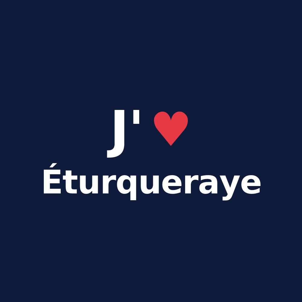 T-shirt personnalisé Éturqueraye — design J'aime Éturqueraye