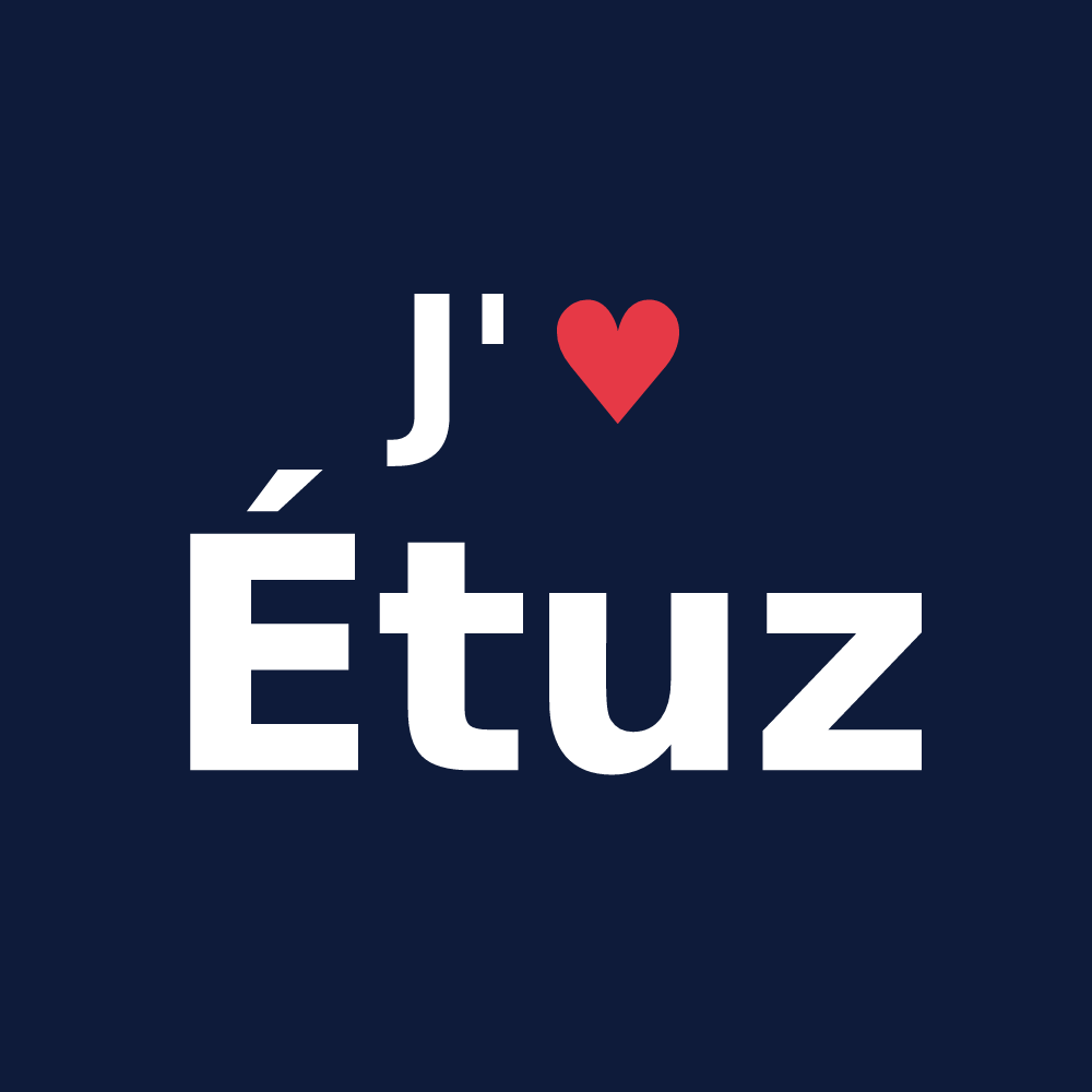 T-shirt personnalisé Étuz — design J'aime Étuz