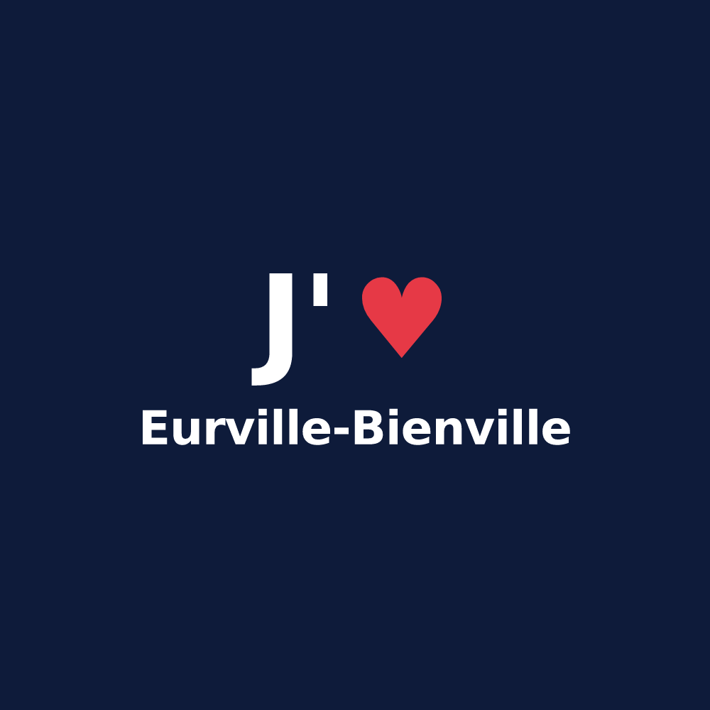 T-shirt personnalisé Eurville-Bienville — design J'aime Eurville-Bienville