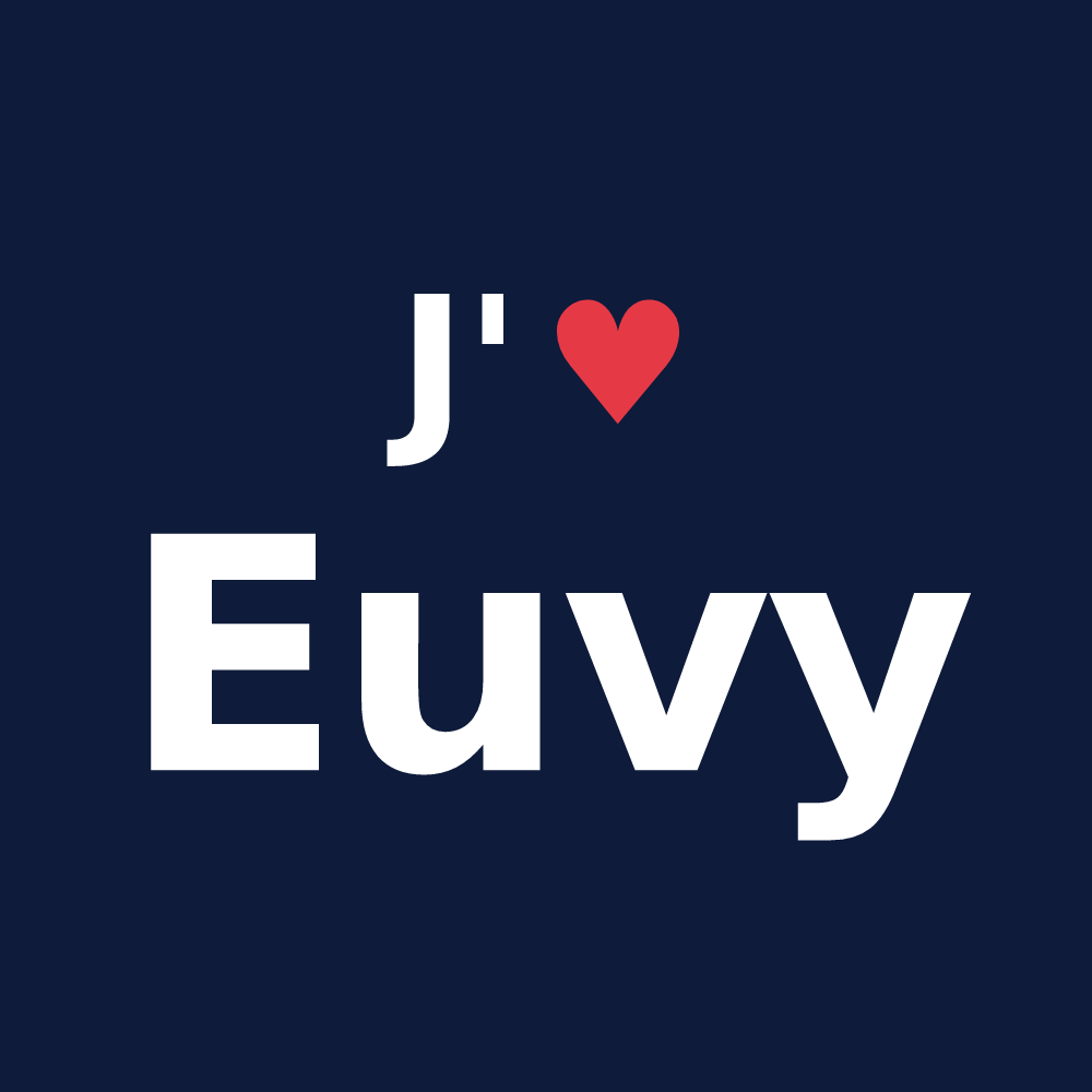 T-shirt personnalisé Euvy — design J'aime Euvy