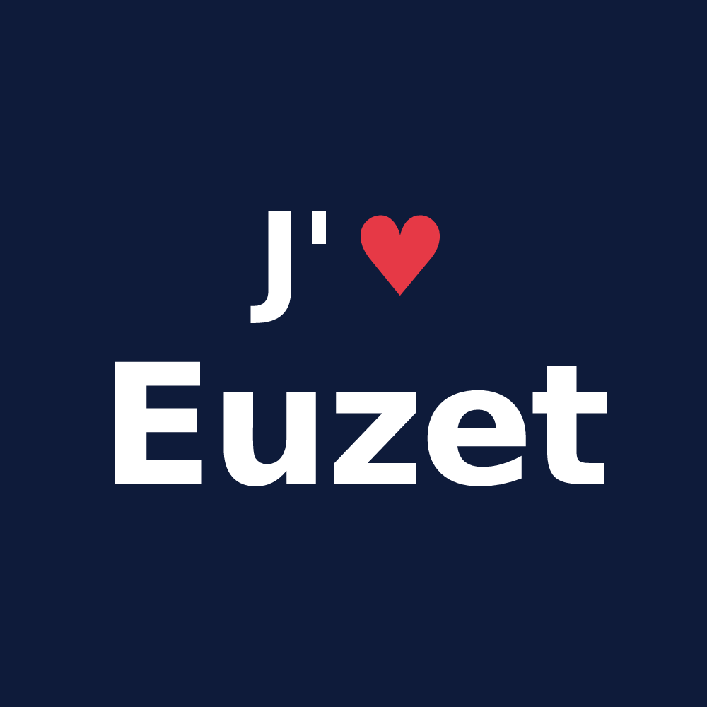 T-shirt personnalisé Euzet — design J'aime Euzet
