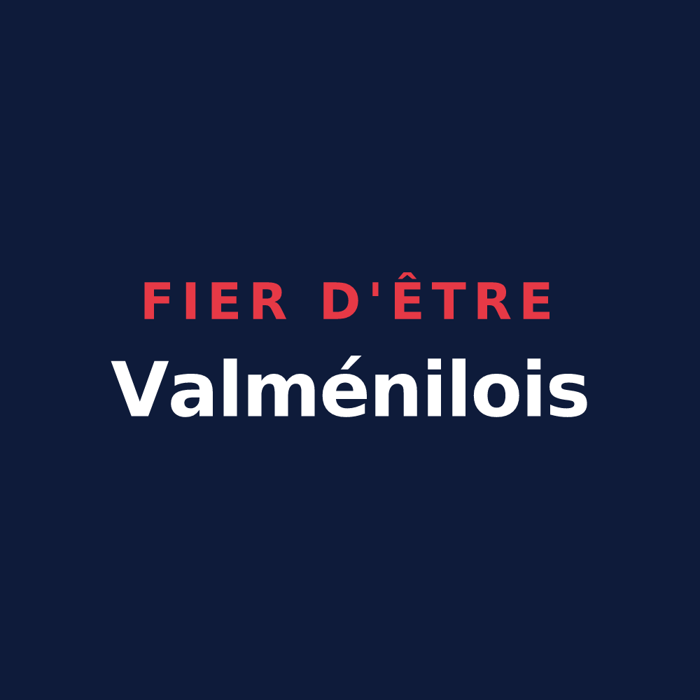 T-shirt « Fier d'être Valménilois » — design pour Évaux-et-Ménil