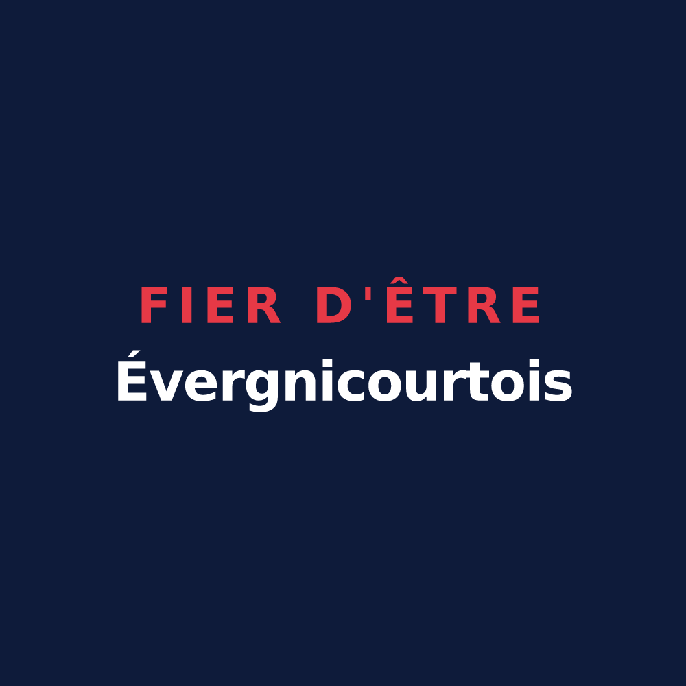 T-shirt « Fier d'être Évergnicourtois » — design pour Évergnicourt
