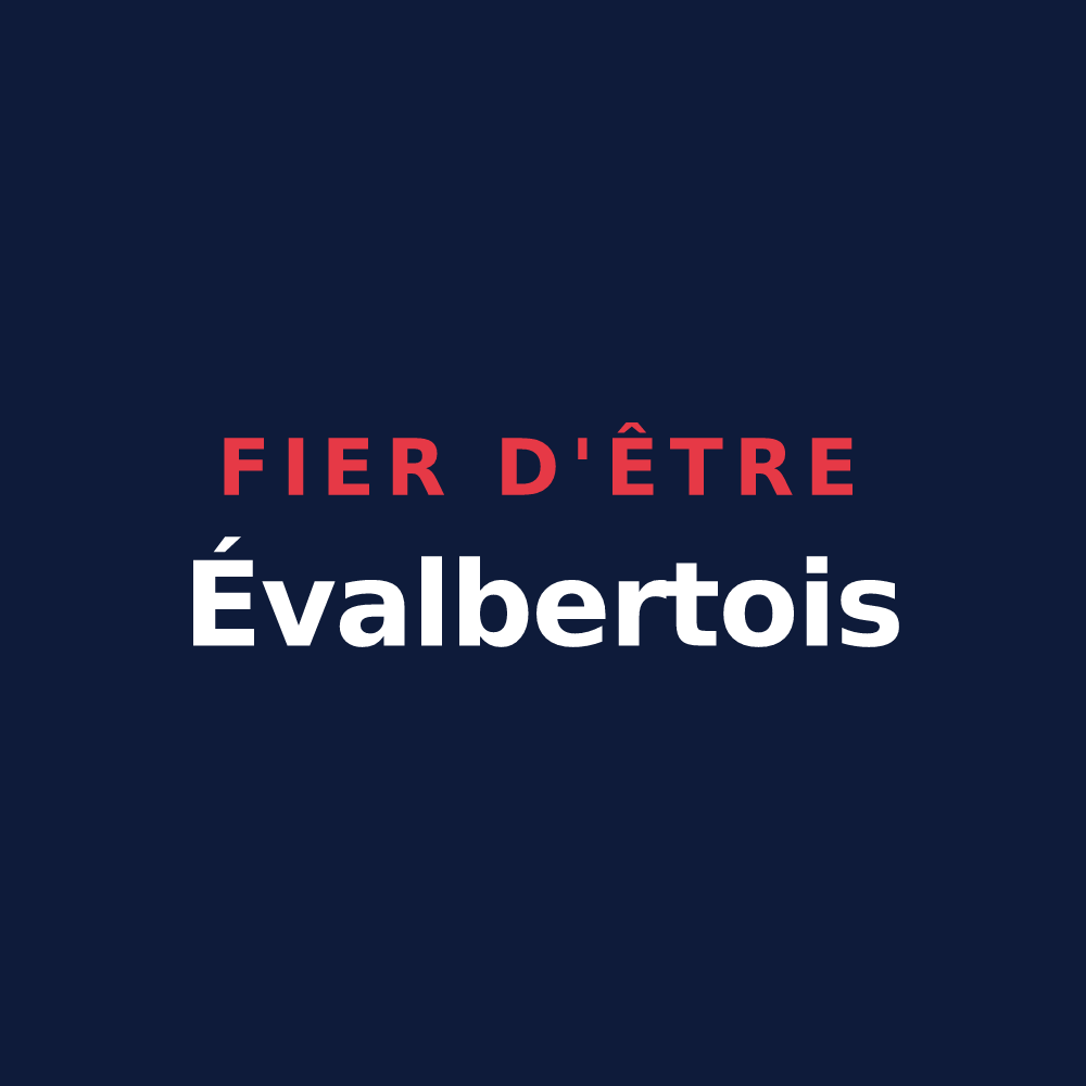 T-shirt « Fier d'être Évalbertois » — design pour Évette-Salbert