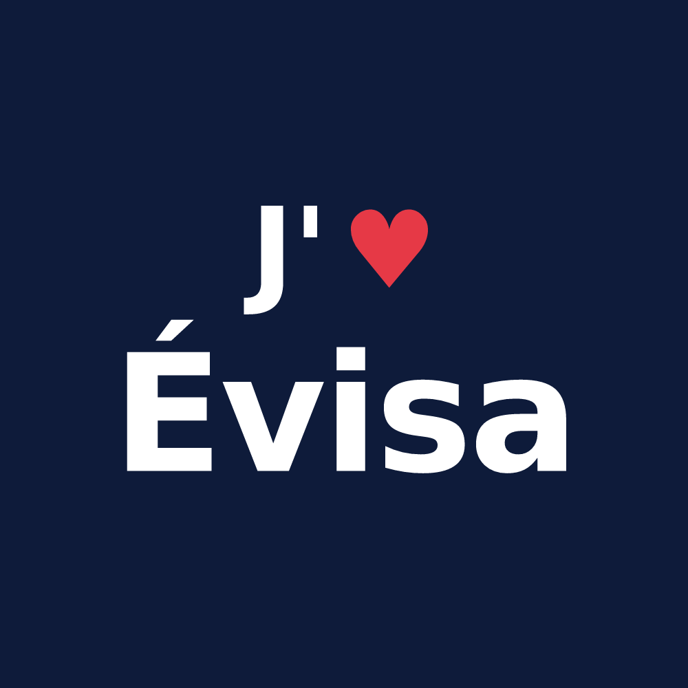 T-shirt personnalisé Évisa — design J'aime Évisa