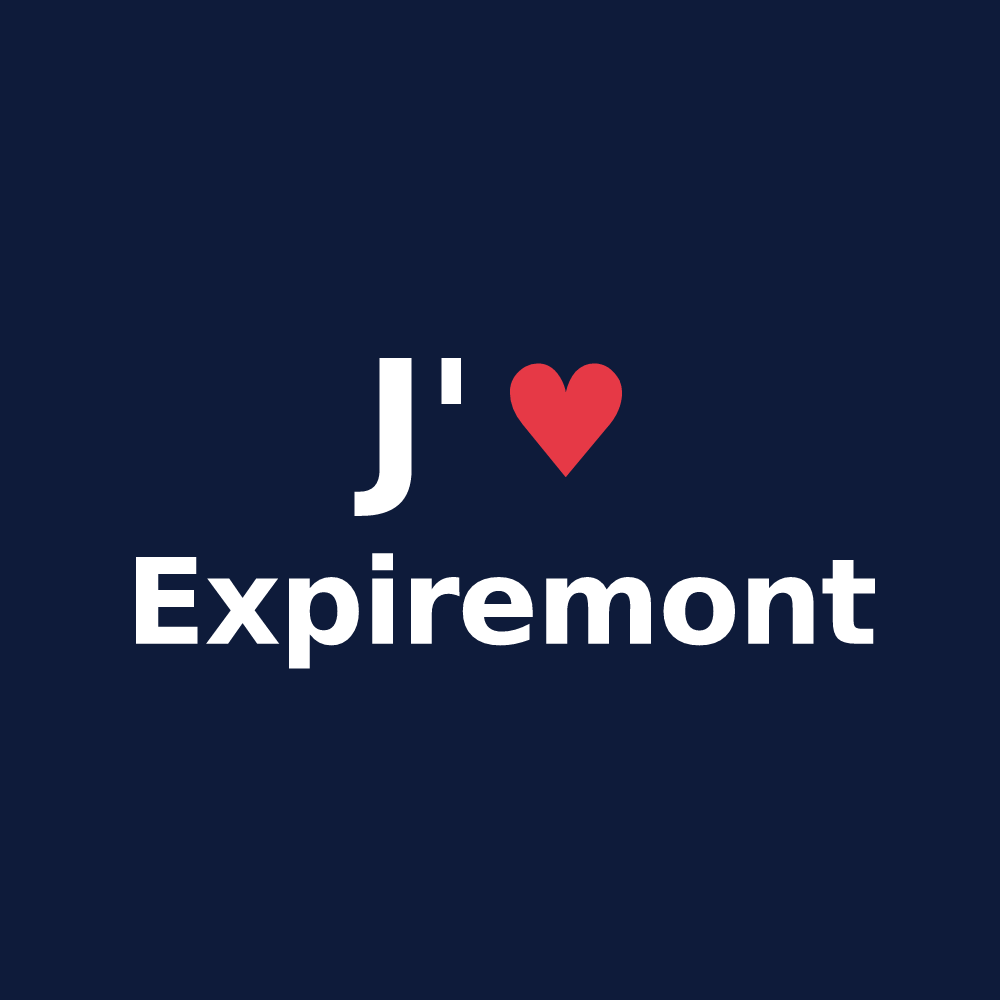 T-shirt personnalisé Expiremont — design J'aime Expiremont