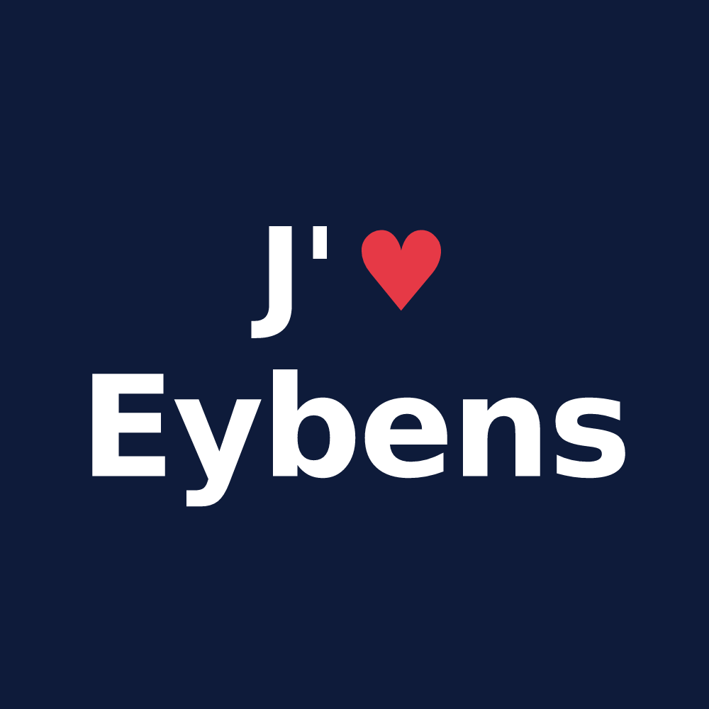 T-shirt personnalisé Eybens — design J'aime Eybens