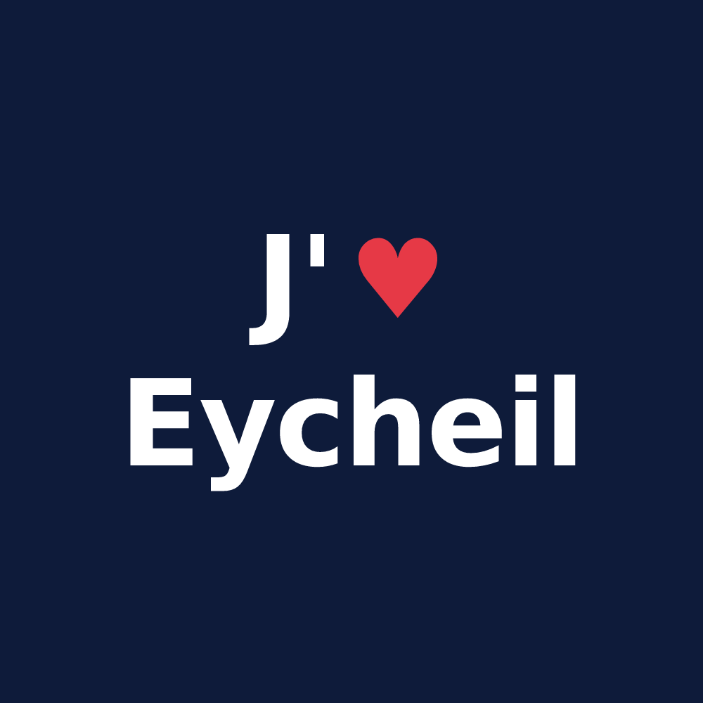 T-shirt personnalisé Eycheil — design J'aime Eycheil