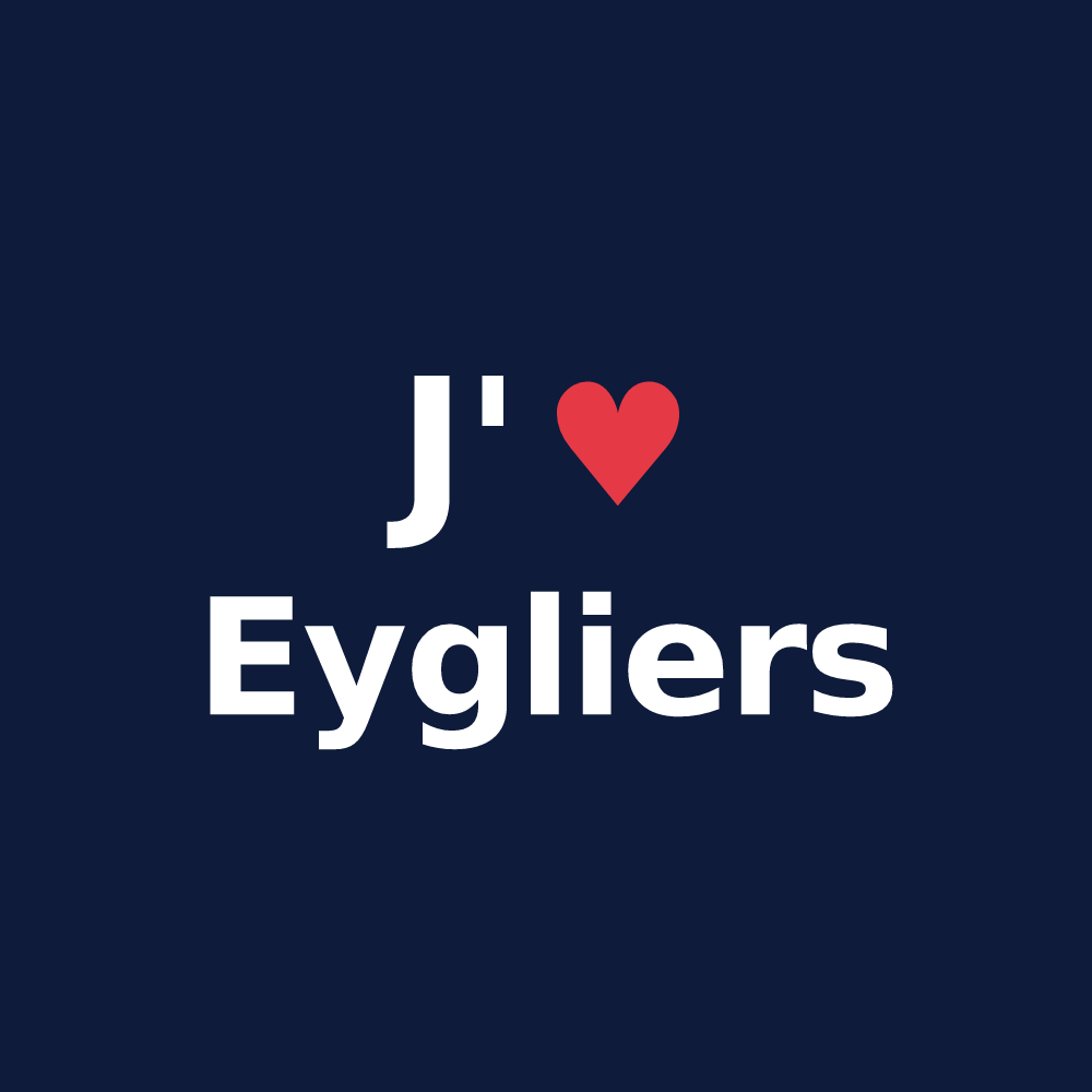 T-shirt personnalisé Eygliers — design J'aime Eygliers
