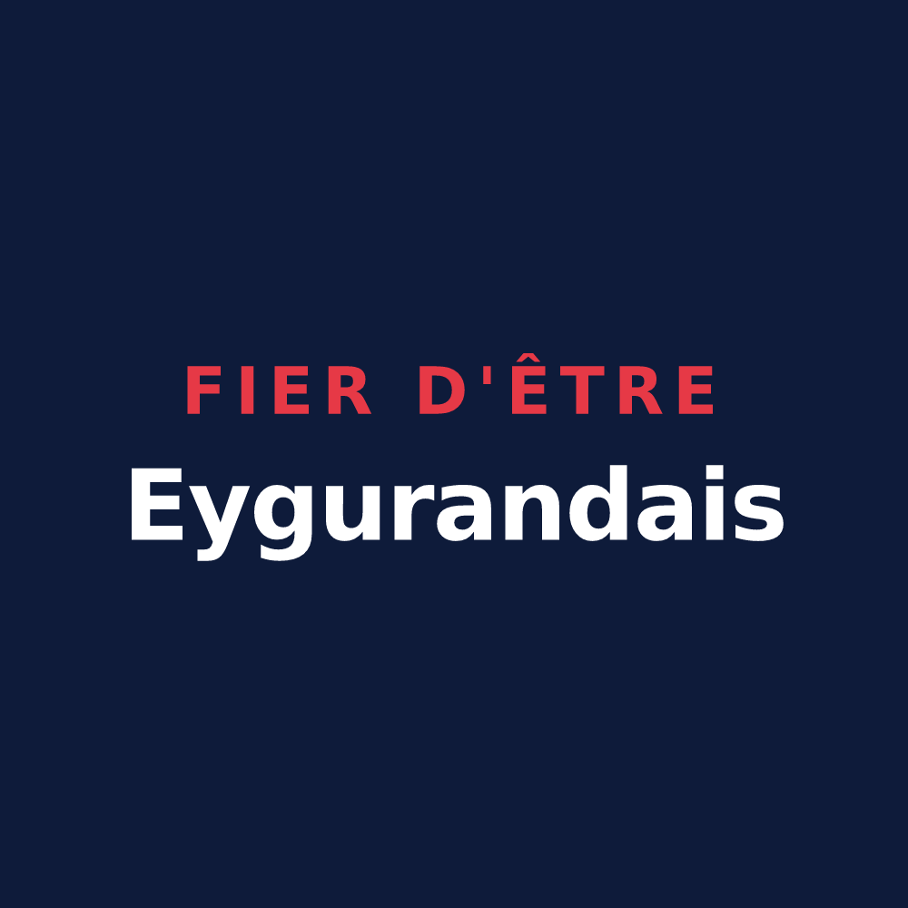 T-shirt « Fier d'être Eygurandais » — design pour Eygurande
