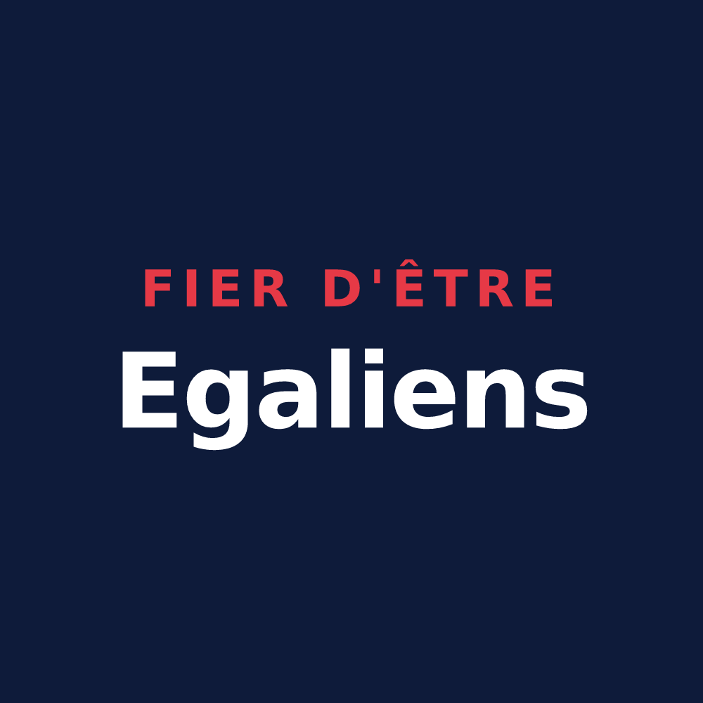 T-shirt « Fier d'être Egaliens » — design pour Eyjeaux