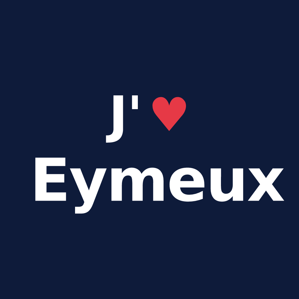 T-shirt personnalisé Eymeux — design J'aime Eymeux