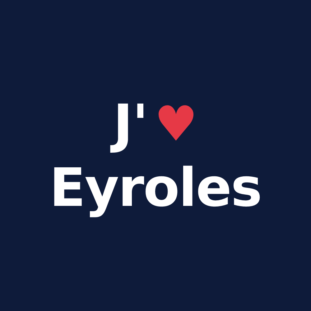 T-shirt personnalisé Eyroles — design J'aime Eyroles