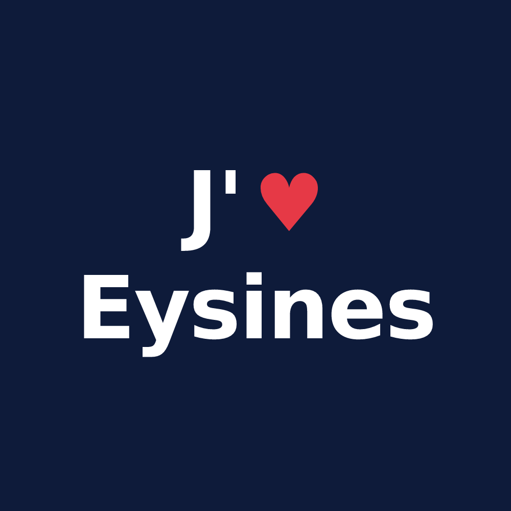 T-shirt personnalisé Eysines — design J'aime Eysines