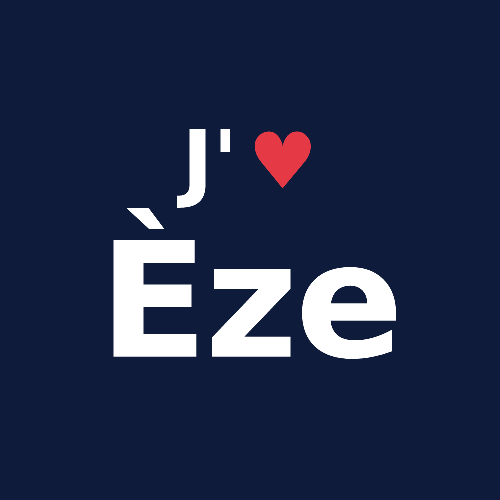 T-shirt personnalisé Èze — design J'aime Èze