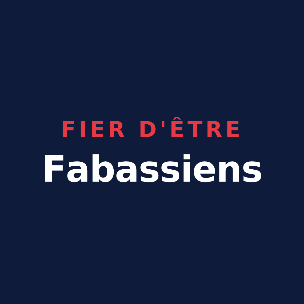 T-shirt « Fier d'être Fabassiens » — design pour Fabas