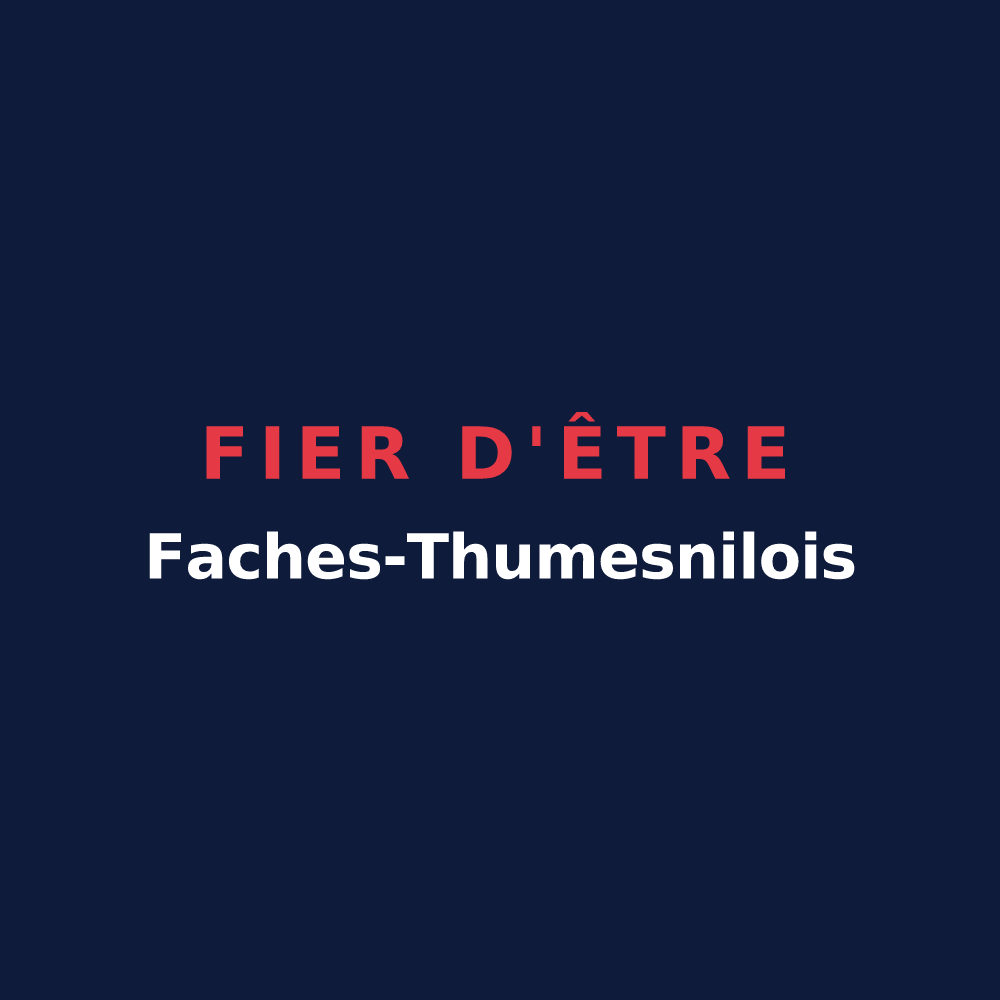 T-shirt « Fier d'être Faches-Thumesnilois » — design pour Faches-Thumesnil