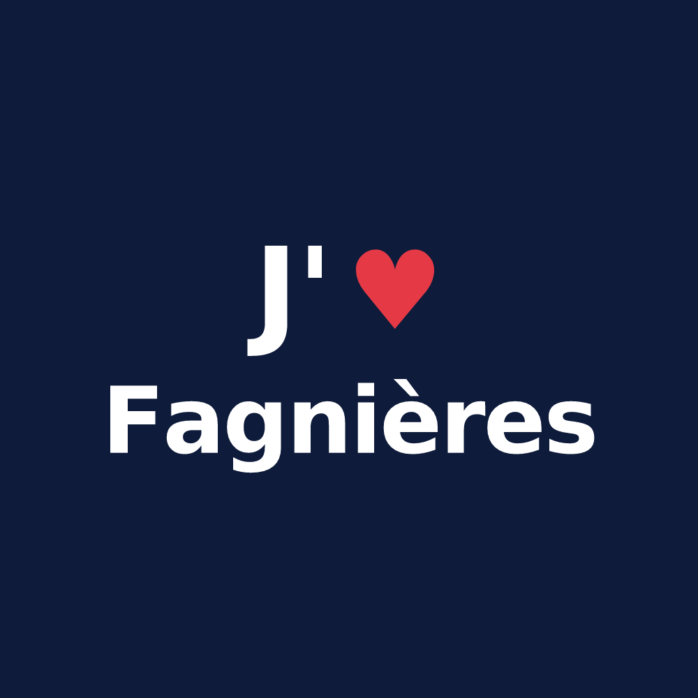 T-shirt personnalisé Fagnières — design J'aime Fagnières