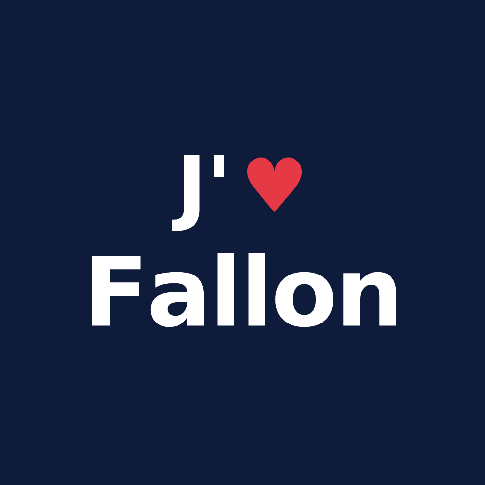 T-shirt personnalisé Fallon — design J'aime Fallon
