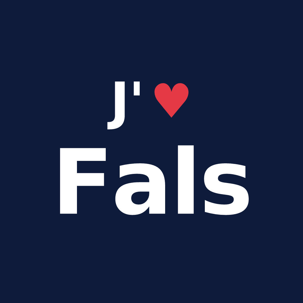 T-shirt personnalisé Fals — design J'aime Fals