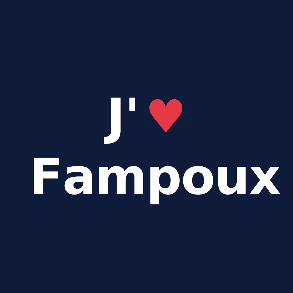 T-shirt personnalisé Fampoux — design J'aime Fampoux