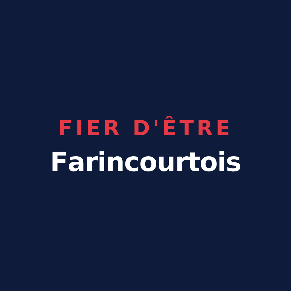 T-shirt « Fier d'être Farincourtois » — design pour Farincourt