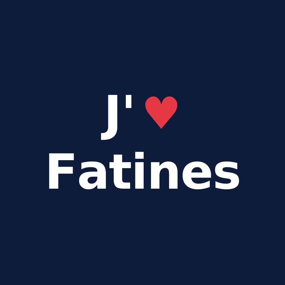 T-shirt personnalisé Fatines — design J'aime Fatines