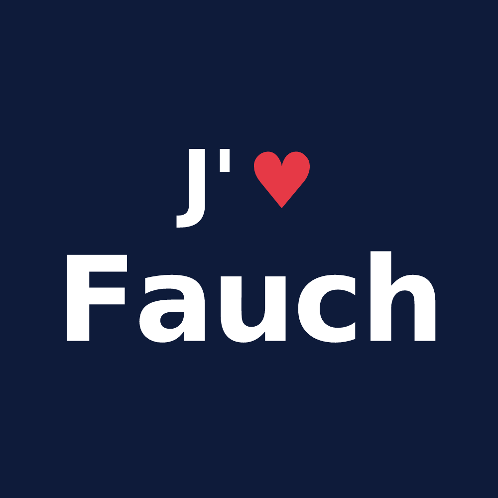 T-shirt personnalisé Fauch — design J'aime Fauch