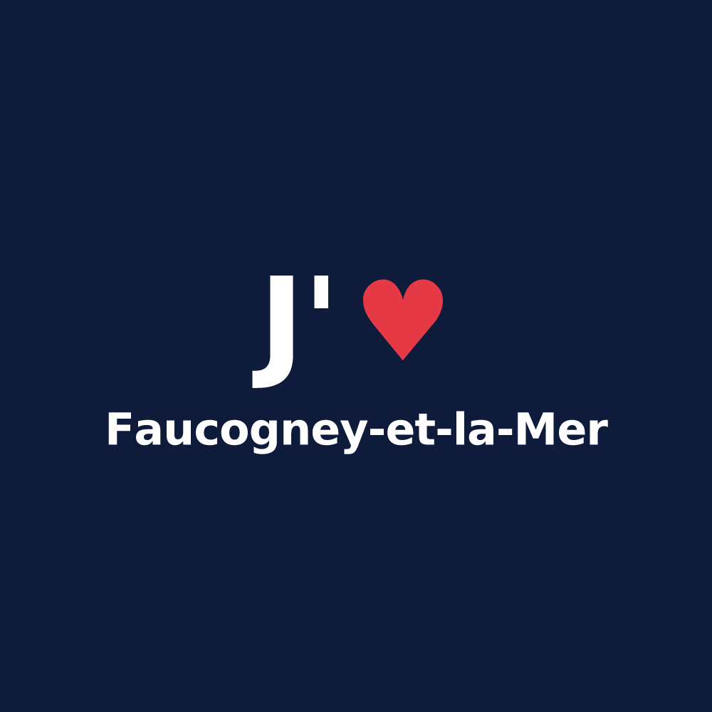 T-shirt personnalisé Faucogney-et-la-Mer — design J'aime Faucogney-et-la-Mer