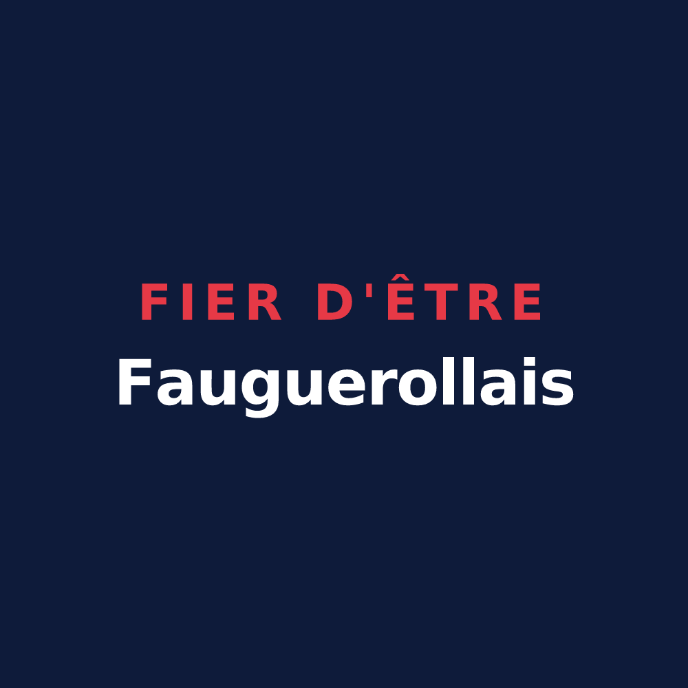 T-shirt « Fier d'être Fauguerollais » — design pour Fauguerolles
