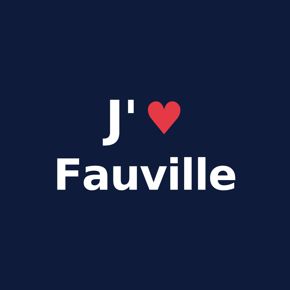 T-shirt personnalisé Fauville — design J'aime Fauville