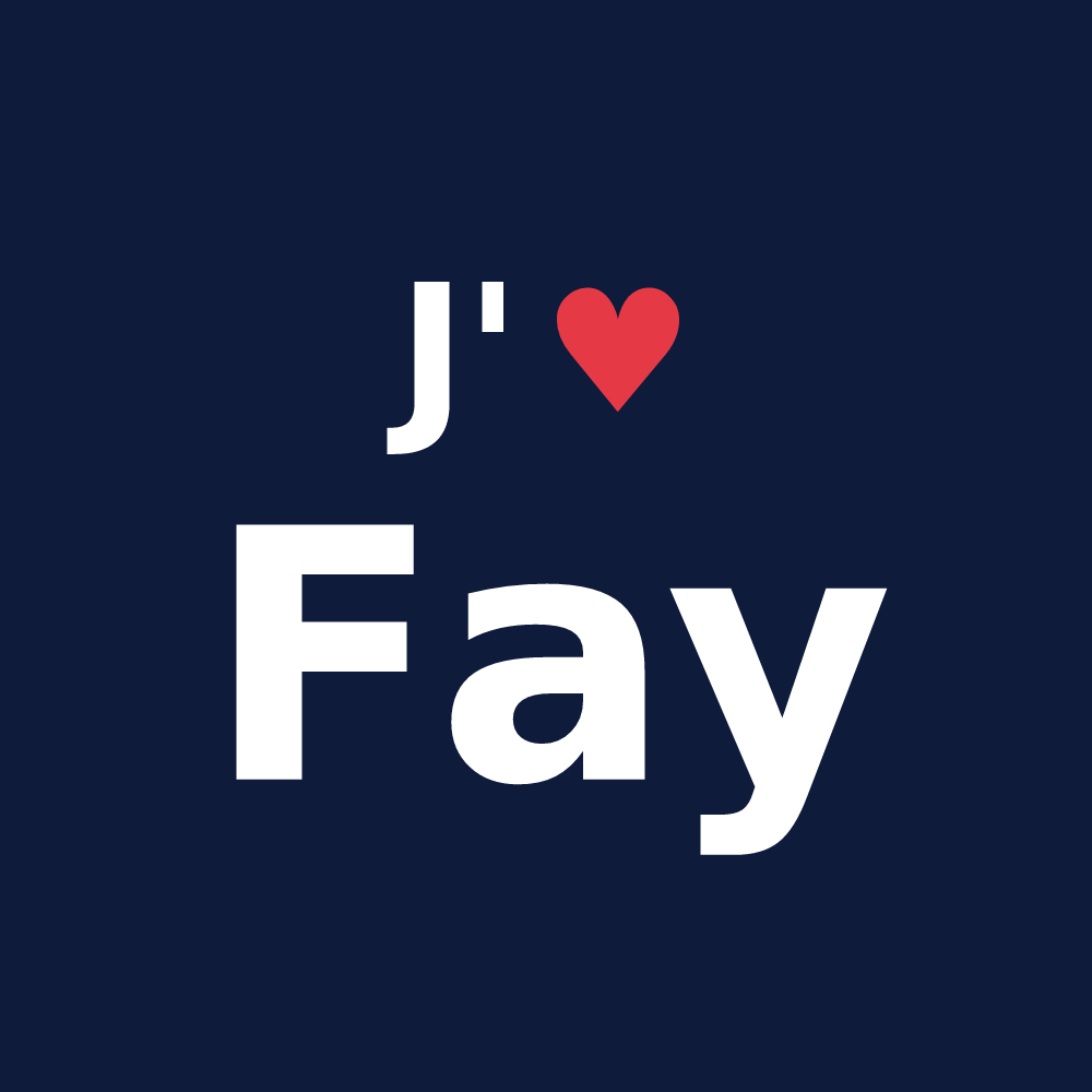T-shirt personnalisé Fay — design J'aime Fay