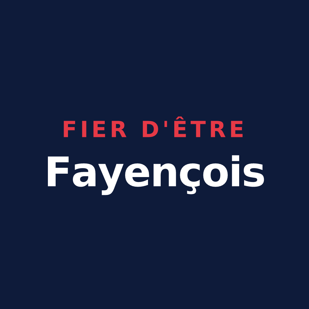 T-shirt « Fier d'être Fayençois » — design pour Fayence