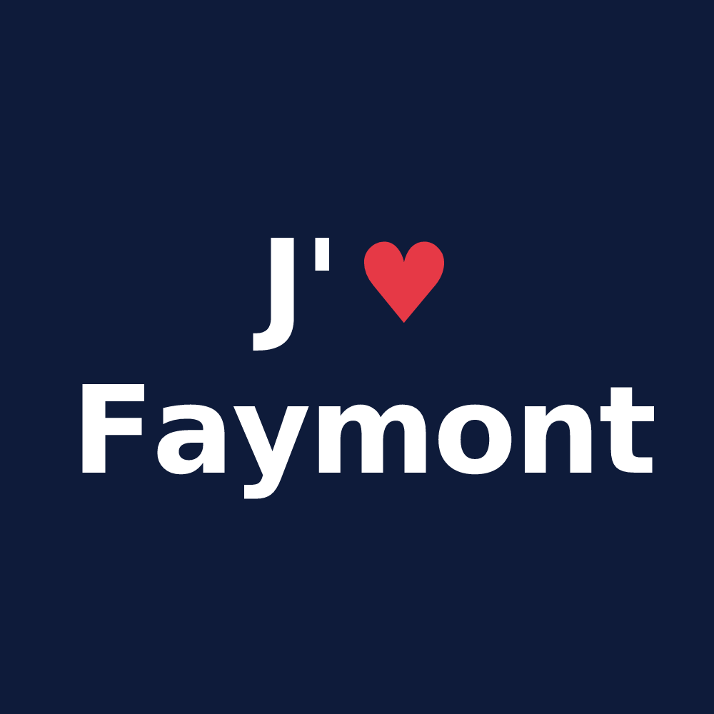 T-shirt personnalisé Faymont — design J'aime Faymont