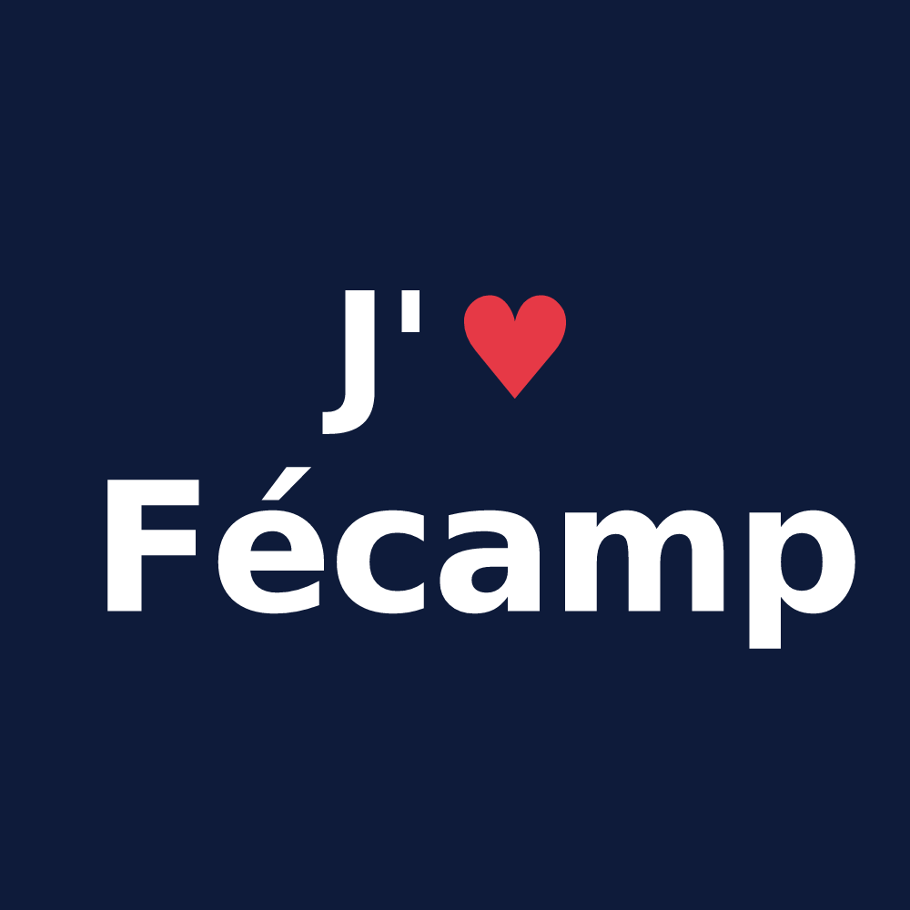 T-shirt personnalisé Fécamp — design J'aime Fécamp