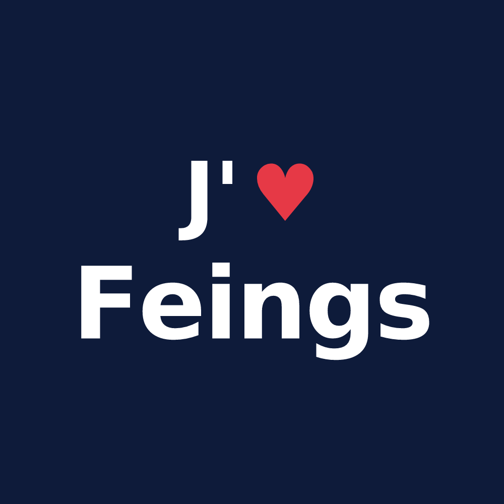 T-shirt personnalisé Feings — design J'aime Feings
