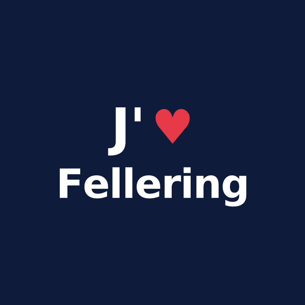 T-shirt personnalisé Fellering — design J'aime Fellering