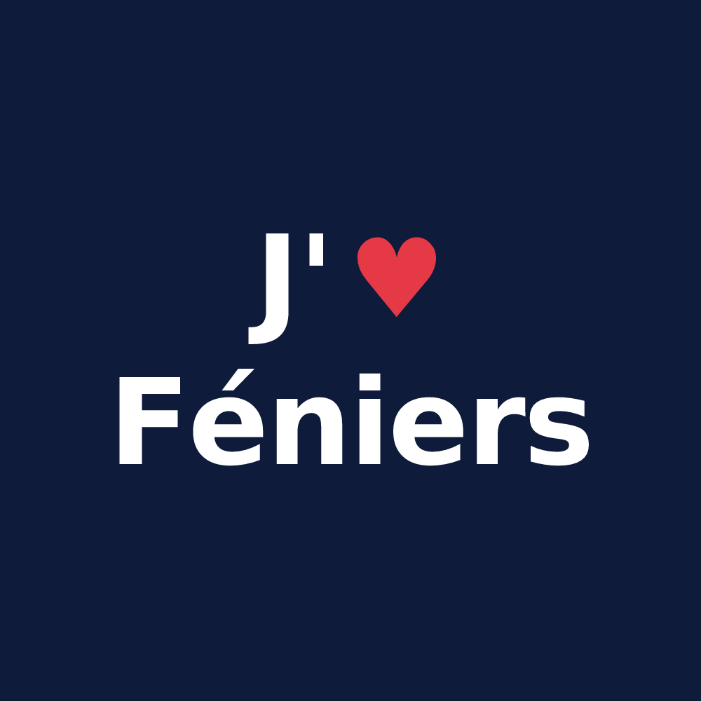 T-shirt personnalisé Féniers — design J'aime Féniers