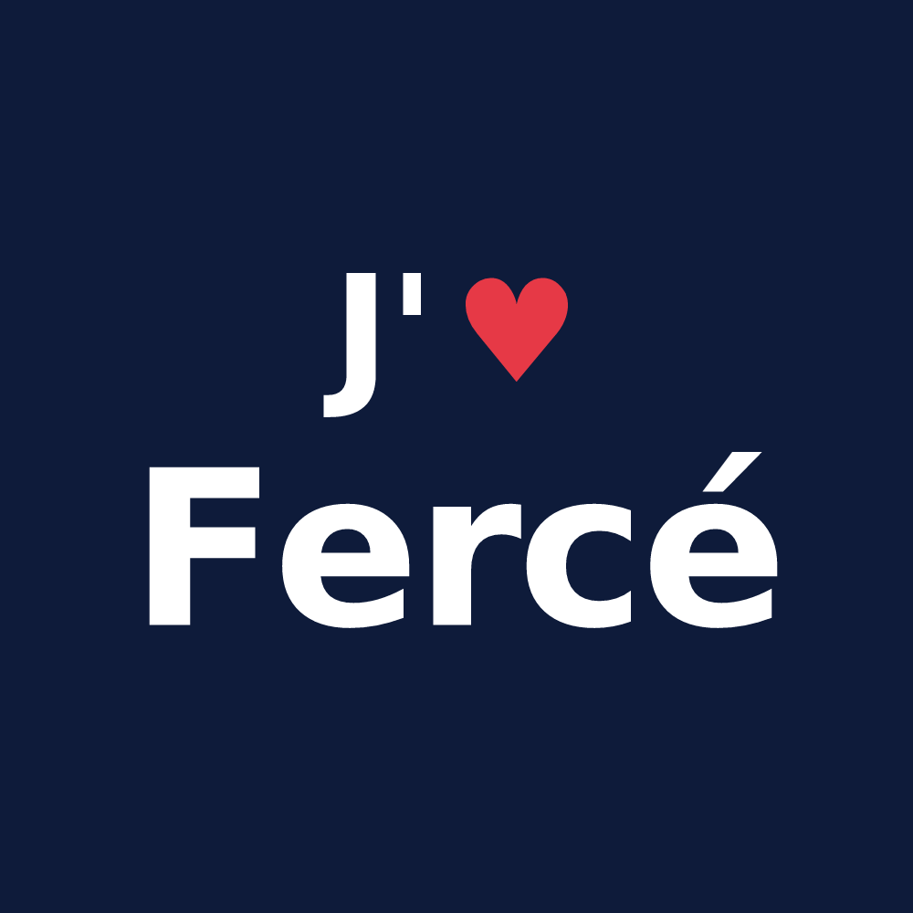 T-shirt personnalisé Fercé — design J'aime Fercé