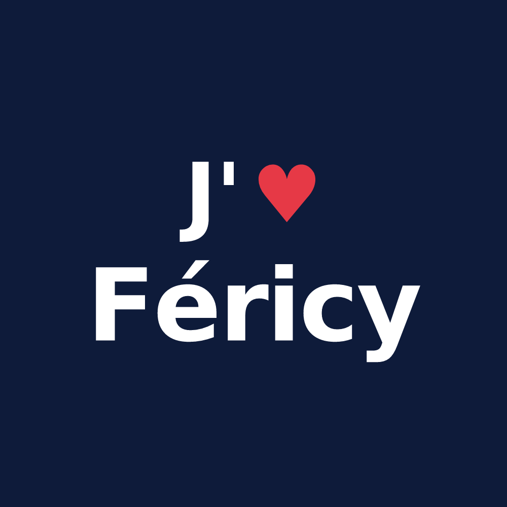 T-shirt personnalisé Féricy — design J'aime Féricy