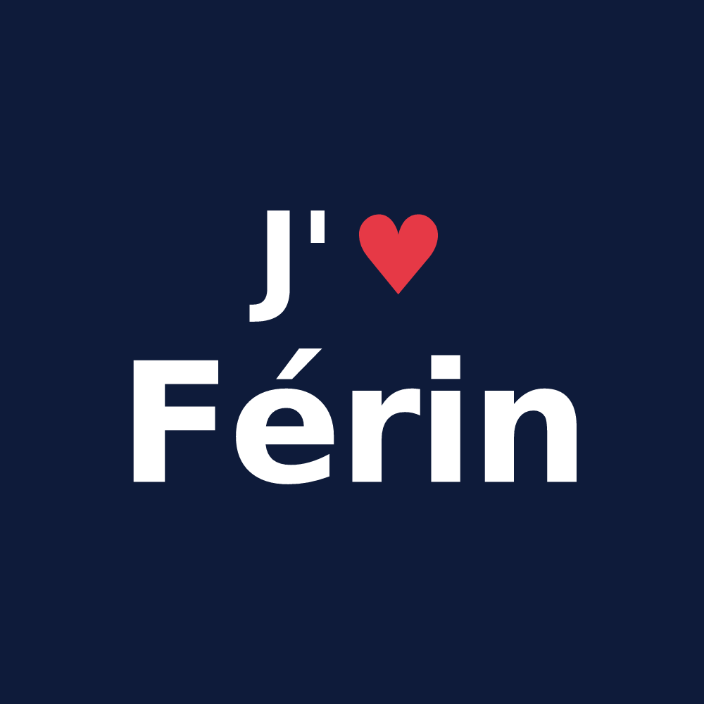 T-shirt personnalisé Férin — design J'aime Férin