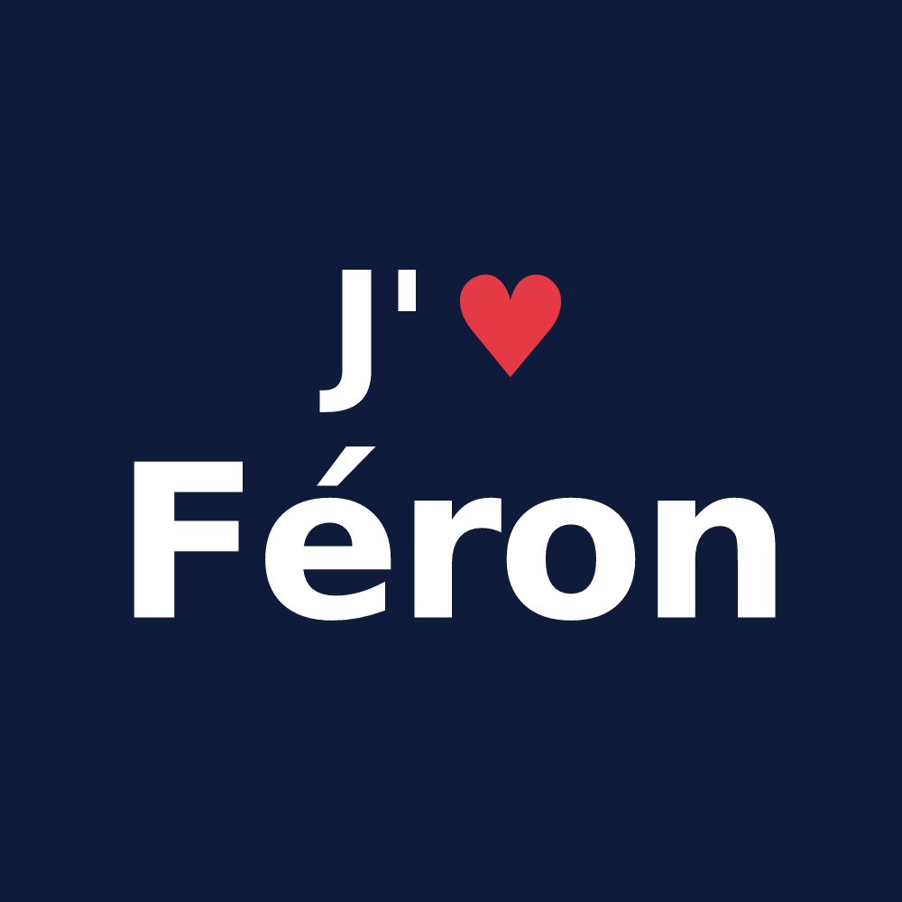 T-shirt personnalisé Féron — design J'aime Féron
