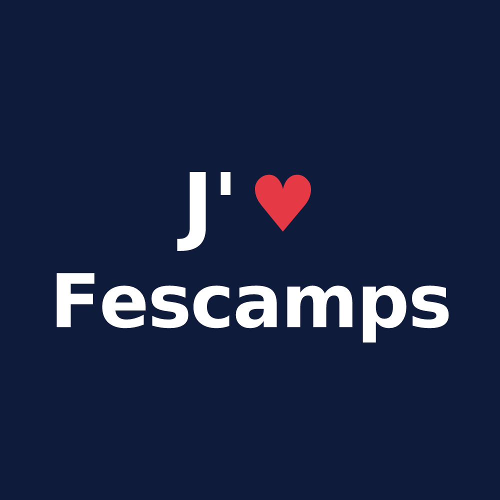 T-shirt personnalisé Fescamps — design J'aime Fescamps