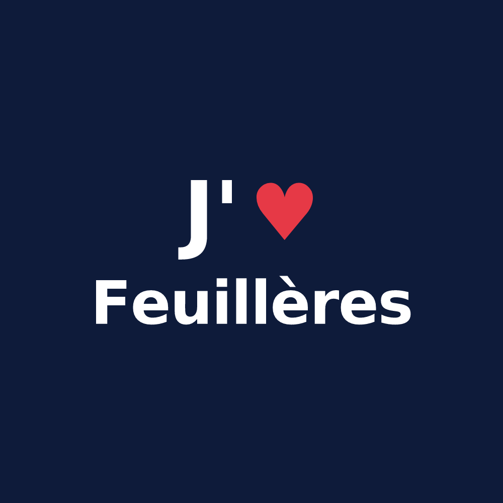 T-shirt personnalisé Feuillères — design J'aime Feuillères