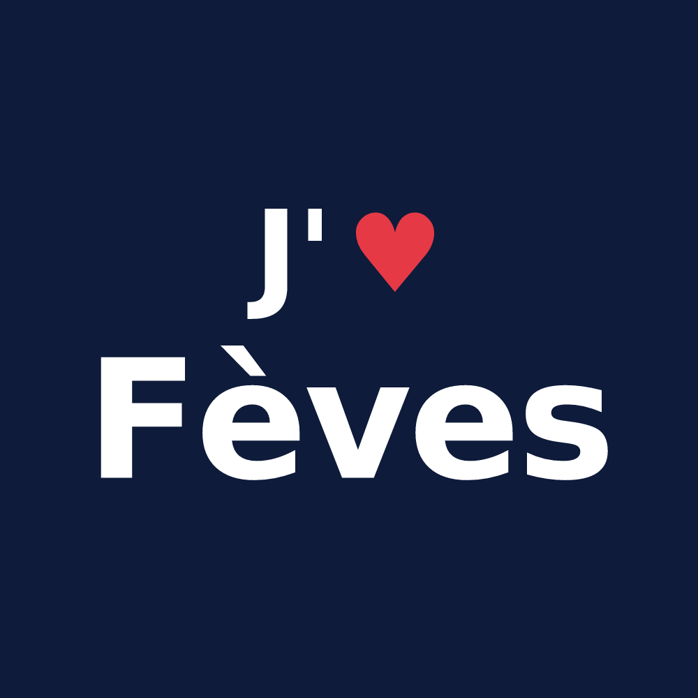 T-shirt personnalisé Fèves — design J'aime Fèves