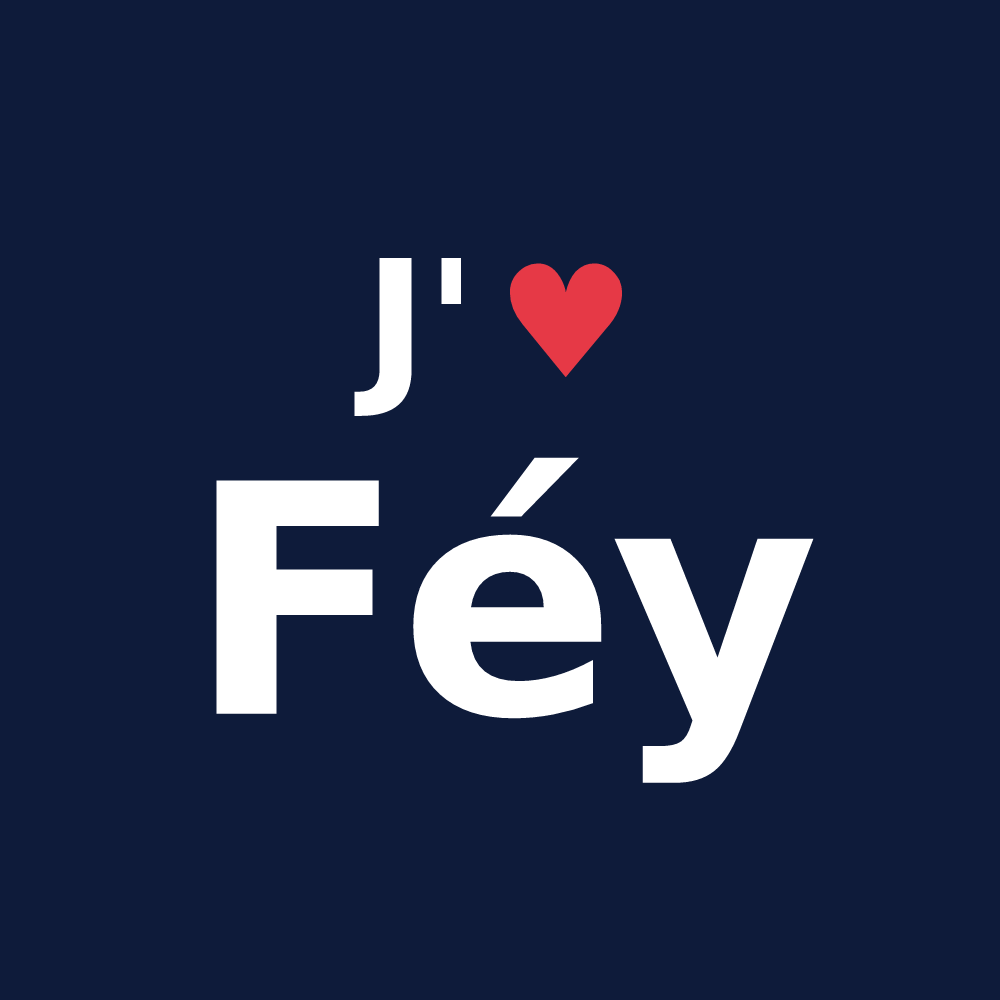 T-shirt personnalisé Féy — design J'aime Féy