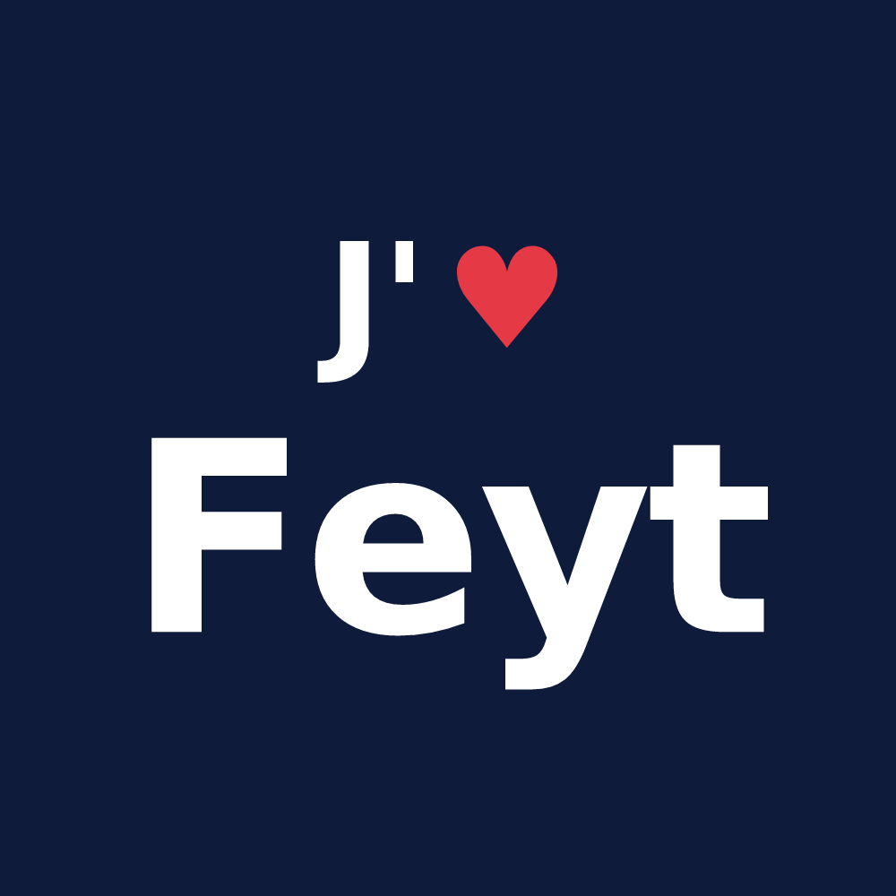 T-shirt personnalisé Feyt — design J'aime Feyt