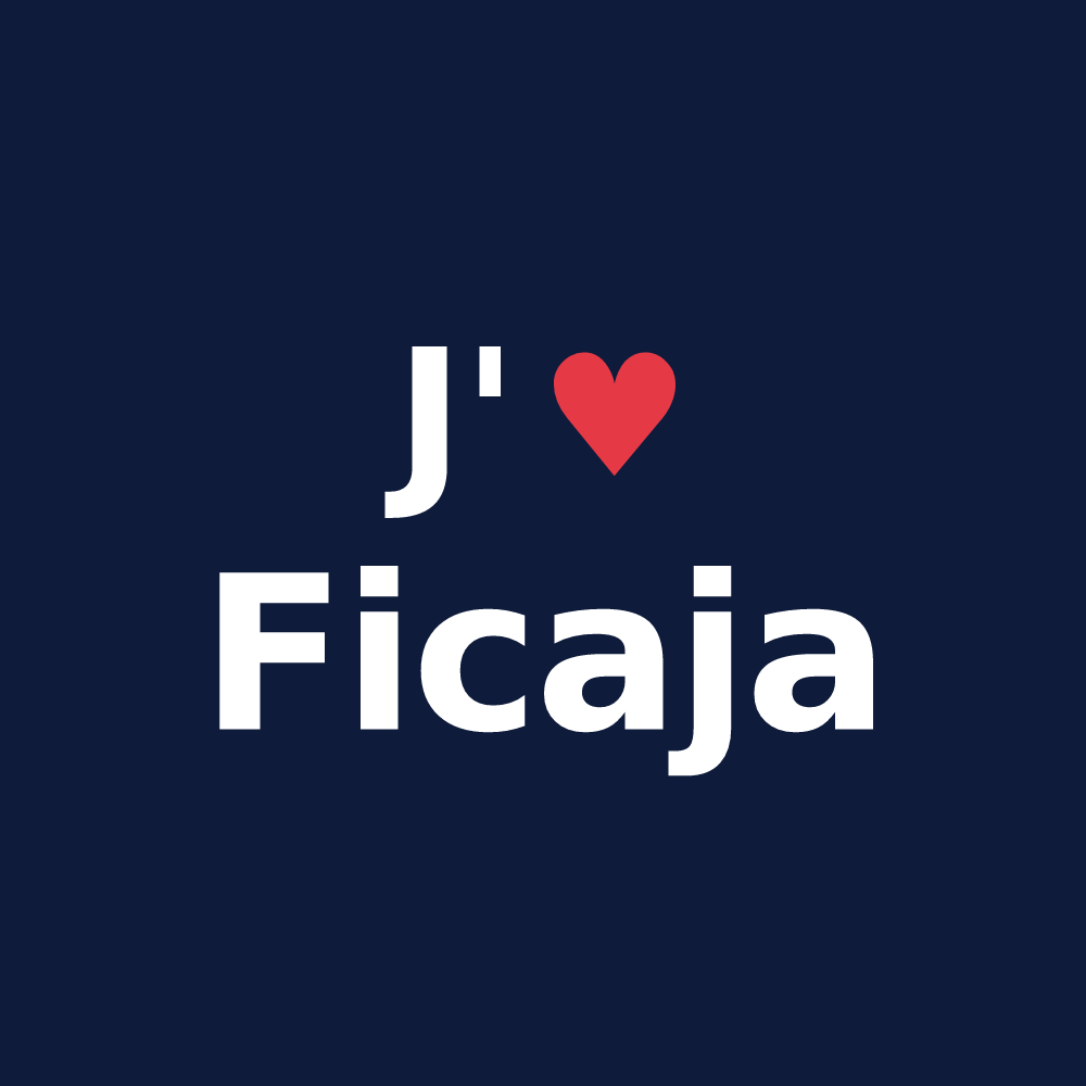 T-shirt personnalisé Ficaja — design J'aime Ficaja